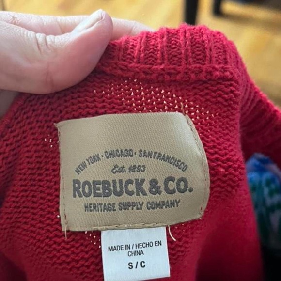 Reindeer Knitted Ugly Christmas Beer Sweater - Picture 2 of 2